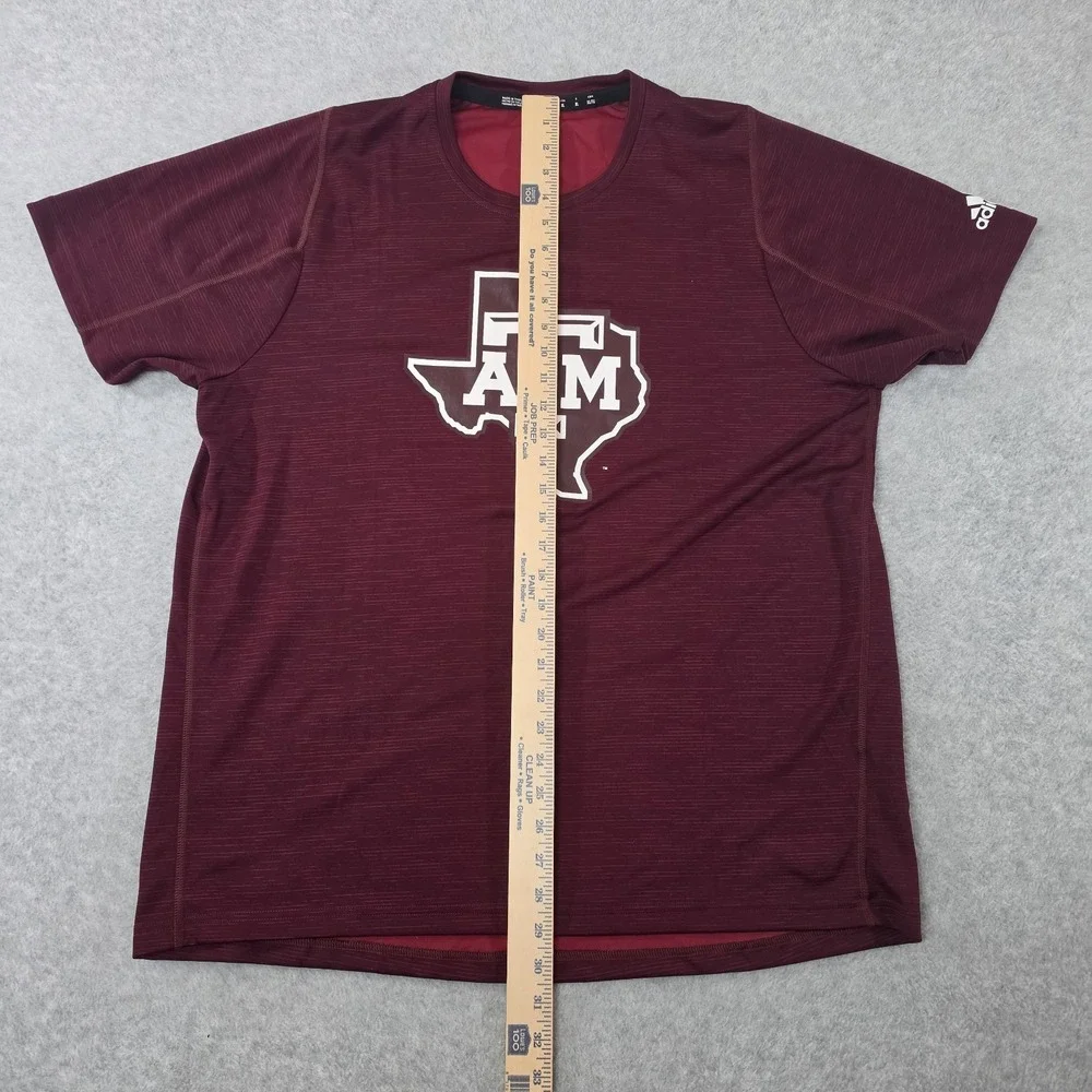 Adidas Texas AM Aggies Shirt Mens XL Maroon Climalite Football Team Issued